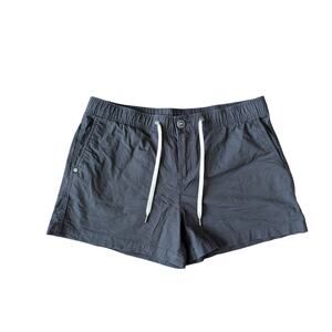 Vuori Ripstop Shorts Womens L Gray Organic Cotton 3" Hiking Beachy Gorpcore